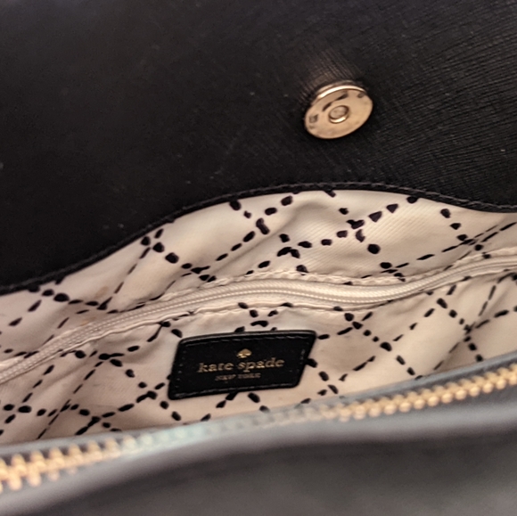 Kate Spade New York Black Saffiano Leather Shoulder Purse - Picture 5 of 7